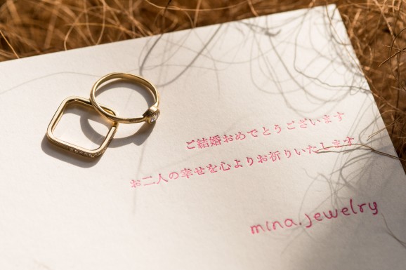 （婚約・結婚指輪をオーダーメイド＆セルフメイドしている「mina.jewelry」。）